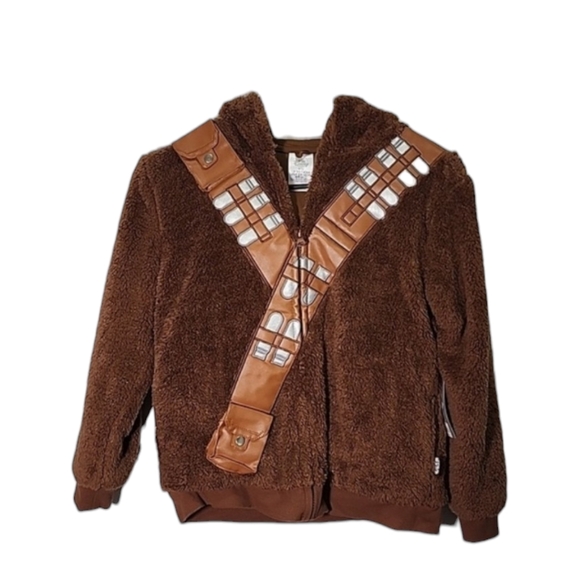 Disney Starwars Chewbacca zip up jacket youth size 9/10 - Picture 1 of 5